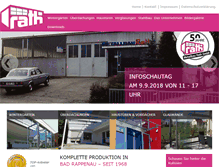Tablet Screenshot of metallbau-rath.de